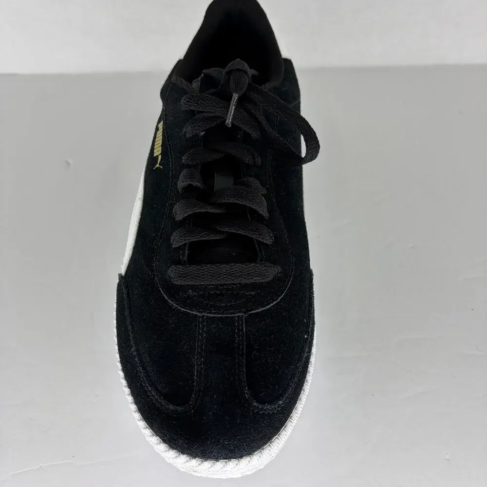 Puma Astro Cup Suede Sneakers Black White Gold Men's Size 11
